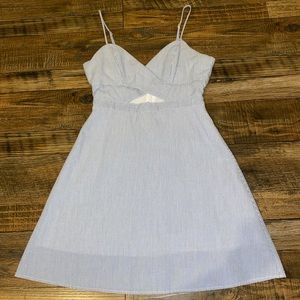 Blue and White Stripped Mini Dress🤍